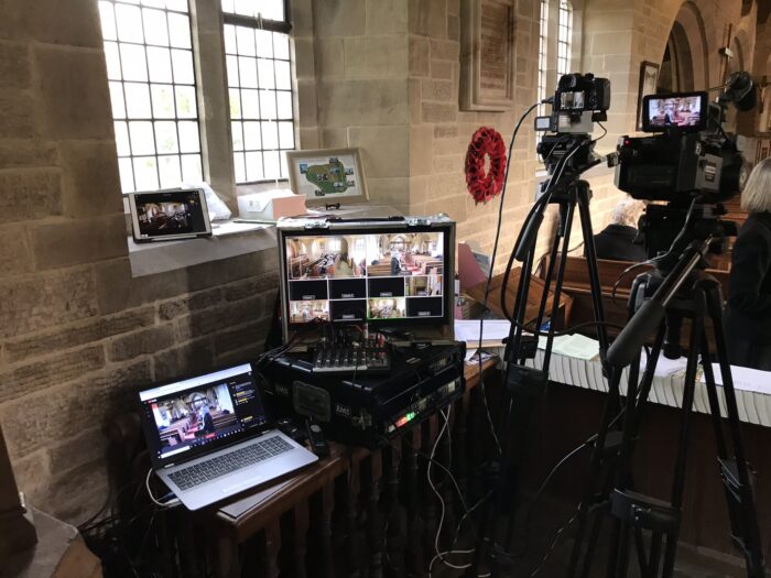 Live Streaming Filming Funeral Video Videogapher in Kirkby Lonsdale, Barbon, Cumbria,