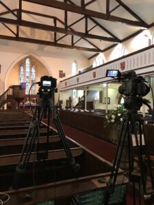 Funeral live streaming Webcasting in Scholes, wigan, greater manchester church