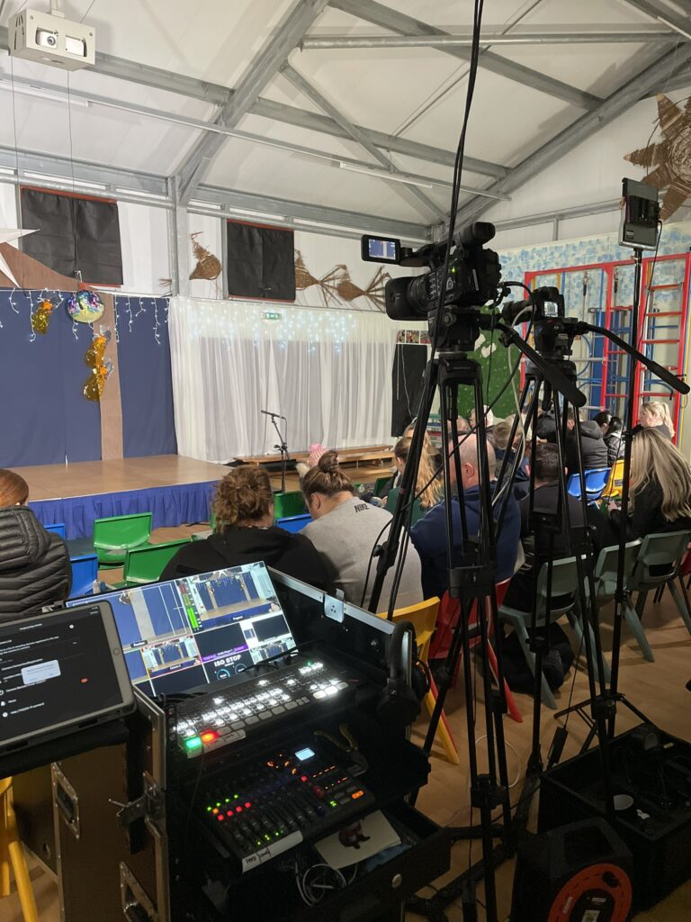 Filming School Nativity productions on DVD in Lancaster and Morecambe