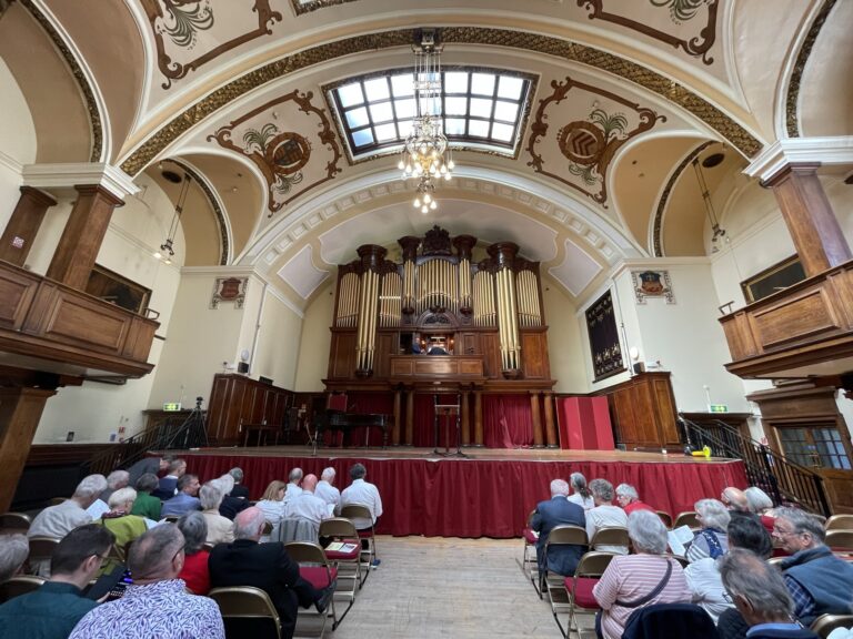 Concert recording and filming at Lancaster Town Hall, Lancashire