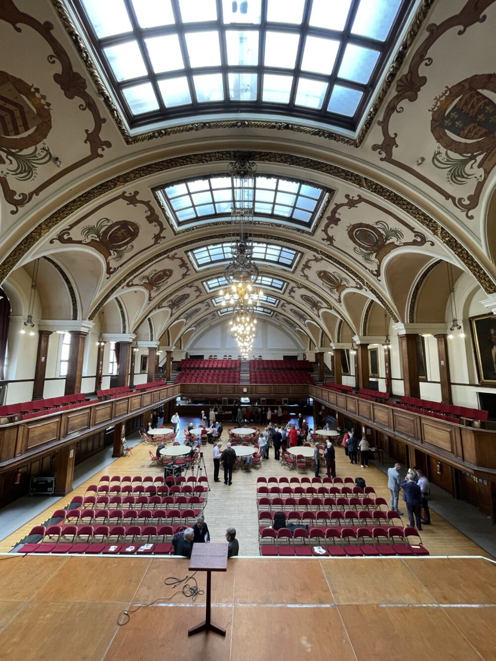 Concert recording and filming at The Ashton Hall, Lancaster Town Hall, Lancashire