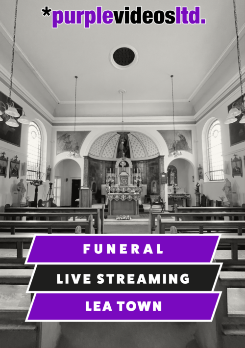 Funeral Live Streaming Webcasting at Lea Town, Preston Lancashire