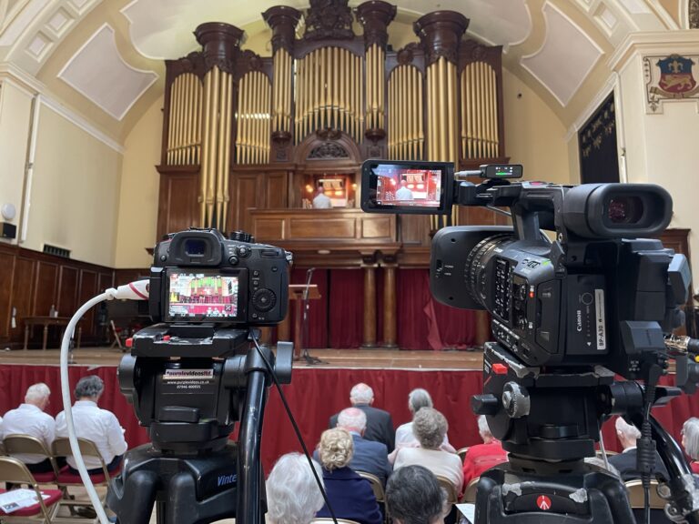 Memorial Concert recording and filming at Lancaster Town Hall, Lancashire