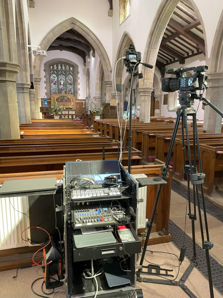 Professional Funeral Live Streaming & Outdoor Speakers at Caton, Lancashire Webcasting Church service