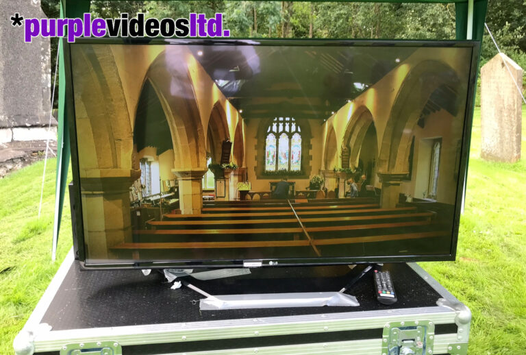 TV Screen and Video Projector hire & Operation for events and exhibitions - TV Relays - Lancashire, Cumbria, North West England