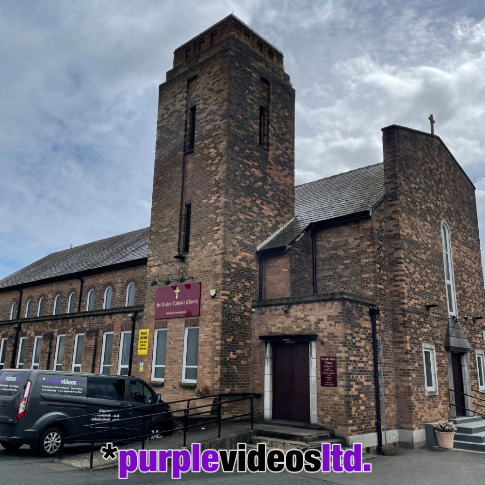 St. Luke's Catholic Church, Prescot - Professional Funeral Live Streaming & Filming , Liverpool, Merseyside