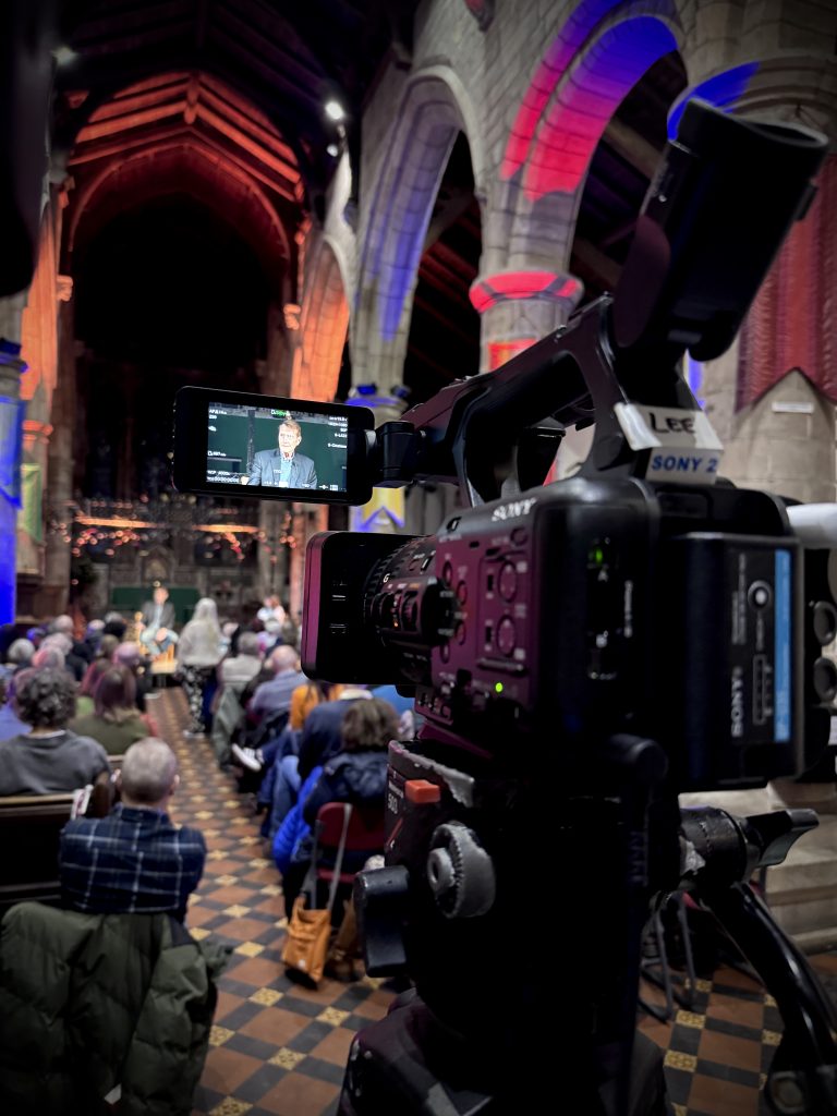 AV Provision for Lee Childs Event, Kirkby Lonsdale, Cumbria