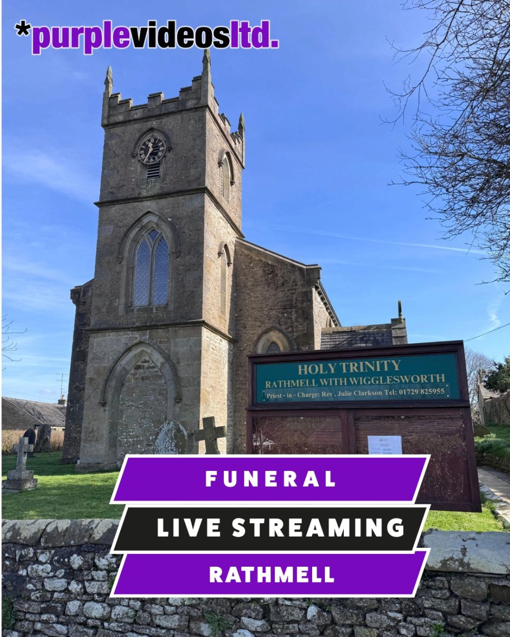 Funeral Filming Live Streaming, Rathmell, Settle, Yorkshire
