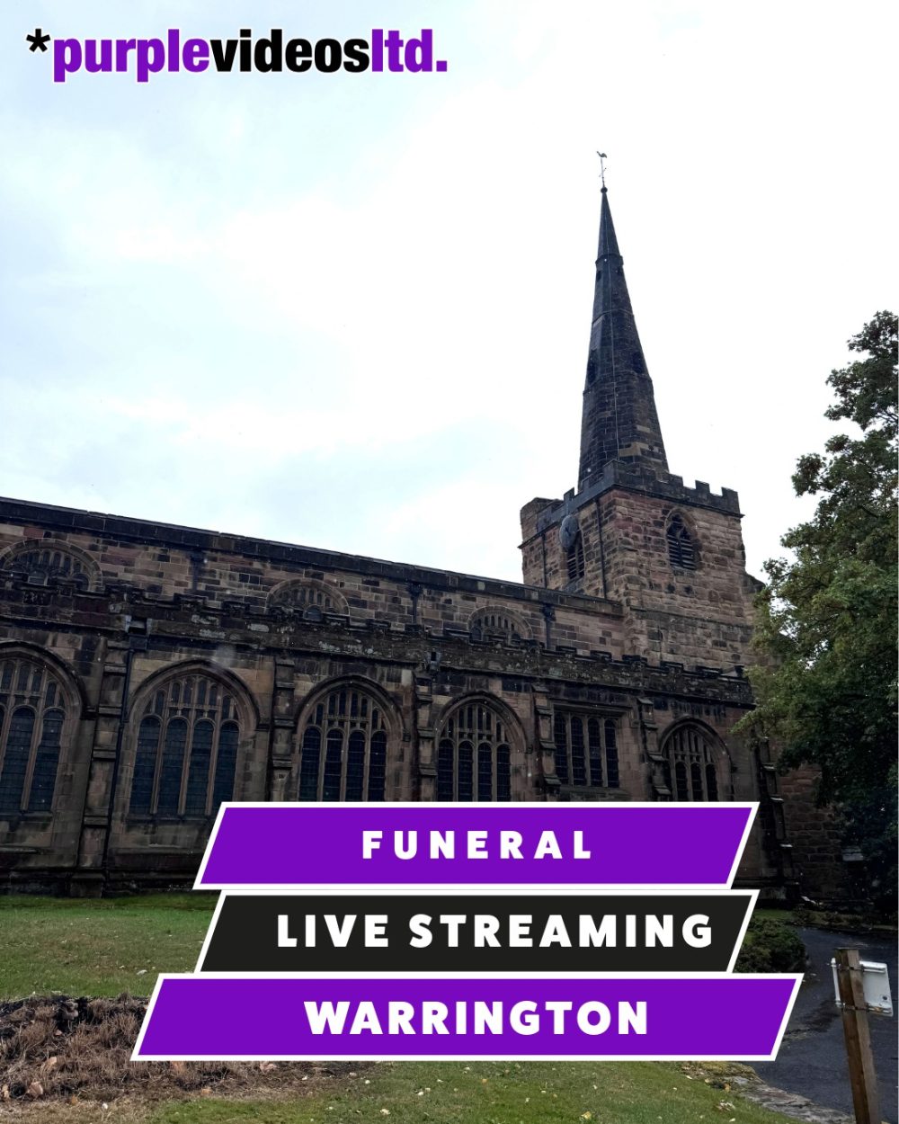 Funeral Live Streaming, Webcasting - St. Oswald's Church, Winwick, Warrington