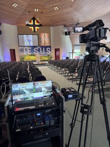 Professional Funeral Live Streaming, Webcasting in Preston Church, Lancashire